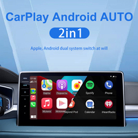 Adaptor Mini 2-in-1 Wireless CarPlay & Android Auto dengan Ai Box untuk iPhone IOS13.5+ & Android 13, Cocok untuk Semua Perangkat