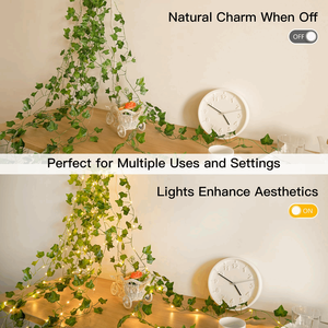 Giá bán buôn hỗ trợ tùy biến cây nho với Cổ Tích đèn Pin hoạt động chuỗi Lights với remoteleaf đèn cho phòng ngủ - Product Image 5