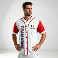 Maillot de baseball américain personnalisé, broderie personnalisée, nom de l'équipe, logo, streetwear, maillots de baseball OEM par sublimation