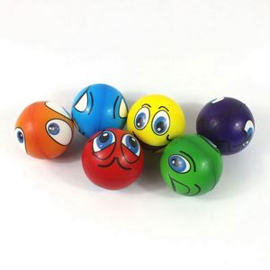 Oem 6.3 Cm Customized Logo Emoticons Stress Promotional Smile Face Pu Foam Soft Ball Toys - Product Image 3
