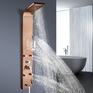 Panel de cascada para ducha, chorros de masaje corporal, conjunto de ducha con pulverizador de mano, sistema de panel de ducha de <span class=keywords><strong>Torre</strong></span> - Product Image 4
