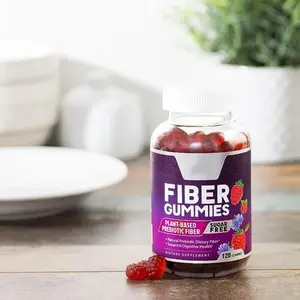 Fiber Gummies For Adults Sugar Free Daily Fiber Supplement Digestive Health Support Support Logo And Label Customization