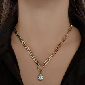 LYBURCHI Collezione di Ciondoli e Charm in Argento Sterling 925 Placcato Oro 18K con Zirconi Cubici Taglio Diamante Geometrico Gioielli di Lusso alla Moda - Product Image 3