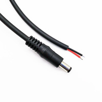 Maßgefertigtes Spiralkabel mit 2 Adern DC 5,5*2,1 5,5*2,5MM Stecker/Buchse Stromkabel Spiralförmiges Stromkabel