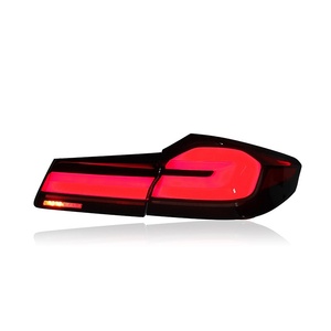 Luci Posteriori a LED per BMW G30 F90 M5 Serie 5 2018 <span class=keywords><strong>2019</strong></span> 2020, Indicatori di Direzione Sequenziali, Fari Posteriori Bianchi Trasparenti, Accessori - Product Image 2