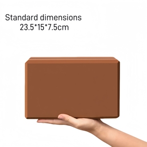 Bloc de yoga en mousse EVA 469, rouge, recyclé, haute densité, grand format, personnalisé, pour fitness, marque privée, dureté 38-60, vente en gros - Product Image 5