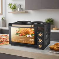 Four électrique multifonction de haute qualité OEM ODM 80L avec écran LED, grande capacité pour la cuisine domestique