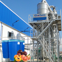 Industriële fruit- en groentepuree- en abrikozenjamproductielijn, PLC-gestuurd, roestvrij staal, hoge capaciteit