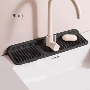 Vente en gros 17 pouces robinet de cuisine évier tapis anti-éclaboussures tapis de robinet en silicone évier coussin de vidange derrière le robinet tapis de séchage - Product Image 5