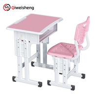 L60-DLPN03 Mobilier scolaire pour l'apprentissage en classe, ensemble bureau et chaise d'étude pour élèves du primaire