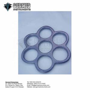 Anneaux de suspension en nid d'abeille / Anneau en aluminium en nid d'abeille avec or / Anneau en aluminium en nid d'abeille avec textures grises - Product Image 5