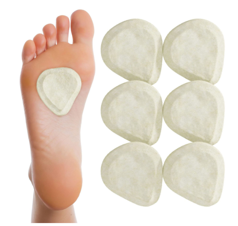 Comfort Metatarsal Felt Foot Neuroma Pads,Metatarsal Oval Felt Foot Pad  Skived Cut (1/4