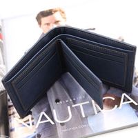 Dompet Kulit PU Stylish Grosir untuk Pria, Dompet Pendek Kasual Sederhana, Dompet Kecil, Tempat Kartu, Dompet Pria