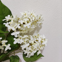 Bunga Lily Buatan Sentuhan Nyata Buatan Tangan, Batang Panjang 84 cm, Bunga Lily Sutra Imitasi Berlapis untuk Dekorasi