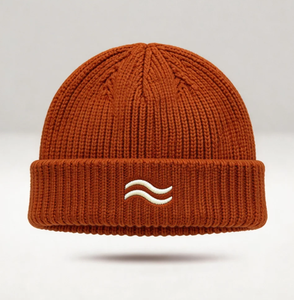 Winter Roll up Unisex Adult Warm <b>Plain</b> <b>Cap</b> Blank Black Knit Acrylic Short Cuff Fisherman Custom Logo Beanies - Product Image 4