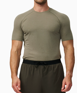 Maglietta Sportiva da Uomo a Maniche Corte, Asciugatura Rapida, Aderente, Compressiva, per Fitness e Palestra - Product Image 2