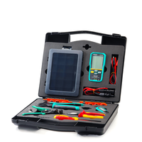 PRO'SKIT Pro Solar Panel Crimping Tool Kit untuk Persiapan Kabel Surya, Pemasangan Konektor, dan Pengencangan Peralatan.