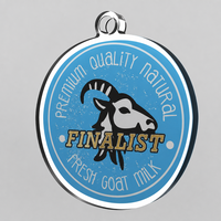 Trophée Rond Personnalisé en Acrylique Noble, Médaille de Finaliste Imprimée en Couleur, pour Compétition, Souvenir, Cadeau, Vente en Gros