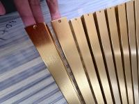 Perfil de Aluminio Fundido a Presión con Acabado de Latón Cepillado y Anodizado para Iluminación LED, Tolerancia de Precisión de 0.01mm, Ofrece una Textura Excelente