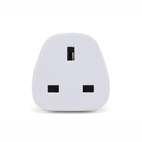 Adaptateur de prise UK vers EU - Adaptateur de voyage compact UK vers EU - Adaptateur de voyage UK vers Allemagne, France, Belgique, Suède avec BS8546