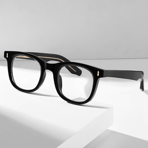 Gafas de Prescripción Retro al por Mayor HBK - Montura de Acetato Hecha a Mano en Japón - <span class=keywords><strong>Filtro</strong></span> de <span class=keywords><strong>Luz</strong></span> <span class=keywords><strong>Azul</strong></span>, Patillas Gruesas, OEM, Ligeras - Product Image 2