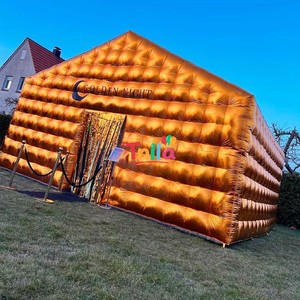 <span class=keywords><strong>Tenda</strong></span> Gonfiabile per Feste Cubo Dorato Casa Cubica Gonfiabile per Rave <span class=keywords><strong>Tenda</strong></span> Esterna - Product Image 2