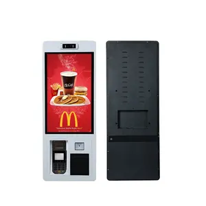 21.5 인치 32 인치 터치 스크린 POS 구멍 맥도날드 KFC 레스토랑에 대한 안드로이드 OS와 셀프 서비스 지불 주문 키오스크