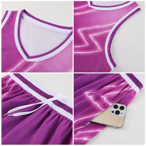 Schmalschulter-Basketball trikot im amerikanischen Stil New Season Black Adult Herren-Tanktop Werkseitig schnell trocknender Wettbewerb - Product Image 4