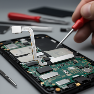 Câble flexible pour lecteur d'empreintes digitales, pour Xiaomi Redmi Note 11 4G, argent - Product Image 3