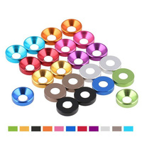 Rondelles de joint en alliage d'aluminium multicolores M2 M2.5 M3 M4 M5 M6 M8 pour jouets RC et VTT