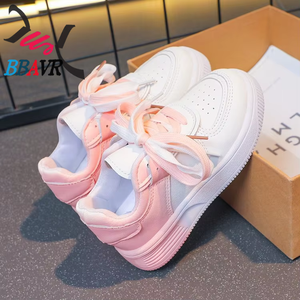 Zapatos Deportivos para Mujer, Blancos, Primavera-Otoño 2025, Nuevos, Planos, Casuales, Impermeables, con Malla, Cordones, Parte Superior de PU, Estilo PVC - Product Image 3