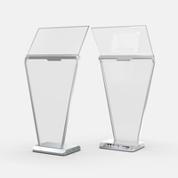 Affichage de robot intelligent OLED transparent de 30 pouces pour l'affichage numérique d'orientation de magasin de détail avec fonction d'animation d'expédition rapide