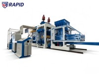 Machine automatique de fabrication de briques en ciment à haut rendement QT18-15, produisant des blocs creux et pleins pour pavés