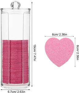 Reusable Heart Shape Makeup Remover <b>Sponges</b> Compressed Facial <b>Sponges</b> for Face Facial Cleansing and Exfoliating Pink - Product Image 2