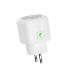 16A 230V nirkabel Wifi Smart Power Plug Monitor energi Tuya EU nirkabel Mini Wifi Plug soket dengan Alexa Google Home Voic