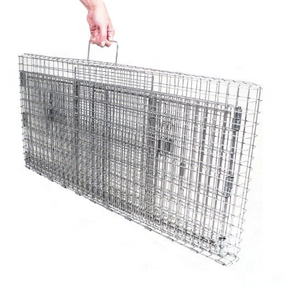 <span class=keywords><strong>Cage</strong></span> piège à lapin en métal petit transporteur d'animaux avec motif animal pour le piégeage de la martre - Product Image 6