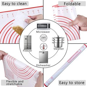 Tapis <span class=keywords><strong>de</strong></span> pâtisserie en silicone <span class=keywords><strong>de</strong></span> qualité alimentaire 12''x16'' 0,4 mm, antidérapant, écologique, résistant au four, plaque <span class=keywords><strong>de</strong></span> cuisson pour la cuisine, couleurs personnalisables, sur mesure - Product Image 6