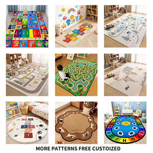 <span class=keywords><strong>Tapis</strong></span> pour bébé, <span class=keywords><strong>tapis</strong></span> pour enfants, <span class=keywords><strong>tapis</strong></span> de <span class=keywords><strong>sol</strong></span> pour enfants d'âge préscolaire, <span class=keywords><strong>tapis</strong></span> de jeu avec trajectoire de train, <span class=keywords><strong>tapis</strong></span> de jeu doux et sûr, lavable en polyester pour enfants - Product Image 6