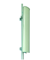 Antenne cellulaire multi-bandes 4G LTE 5G NR verticale 18 dBi 1710~2700 MHz, antenne de station de base fixe à inclinaison descendante