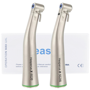 หัวกรอฟันแบบไฟเบอร์ออปติก SG20/SG20L E Type ความเร็วต่ำ อัตราทด 20:1 พร้อมวงแหวนสีเขียว หัวกรอเพิ่มแรงแบบวงแหวนสีเขียว - Product Image 1