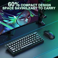 Teclado Gaming Magnético con Cable AULA WIN60 HE, Intercambiable en Caliente, Frecuencia de Sondeo de 8000 Hz, Modo de Activación Ajustable, Disparo Rápido, RGB