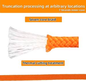 Portable 10mm*15m High Strength Nylon Climbing Rope Safe Rappelling Outdoor Adventures for Camping & Hiking - Product Image 3