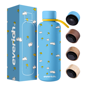 Dubbele Muur Magnetische Kolf Sport 350Ml 500Ml Waterfles Met Mobiele Telefoon Houder Deksel Vacuüm Kolven Thermoses Terug - Product Image 5