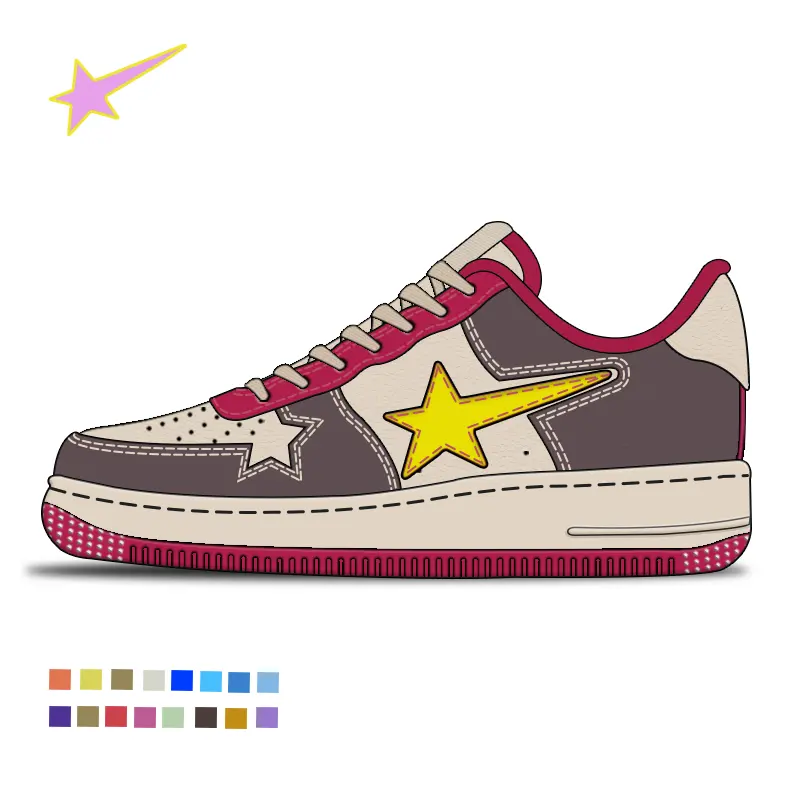 Custom Logo Schoenen Ontwerp Logo Schoenen Mode Sneakers Wandelen Sport Loopschoenen