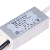 Alimentation LED Miniature Étanche IP67 6W 12W 15W AC 110V-265V vers DC 12V 24V avec Certifications SAA CE pour Module LED