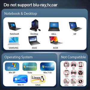 <span class=keywords><strong>Lecteur</strong></span> graveur de <span class=keywords><strong>lecteur</strong></span> optique <span class=keywords><strong>CD</strong></span> DVD externe pour ordinateur portable Windows 10 11 <span class=keywords><strong>Mac</strong></span> USB 3.0 Type C - Product Image 5