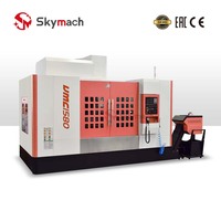 Centre d'usinage vertical CNC 3 axes VMC1580 avec système de commande FANUC et broche taïwanaise