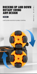 Voiture té<span class=keywords><strong>l</strong></span>écommandée Stunt Drift 8 canaux 2,4G avec détection de gravité, lumières double face, fonction de pulvérisation de musique, fonction de suivi, utilisation intérieure-extérieure - Product Image 6