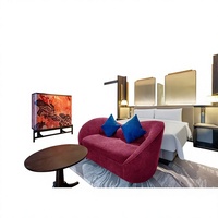 Fabricant de Foshan – Projet clé en main personnalisable pour suites d'hôtel 5 étoiles : mobilier de chambre moderne en bois massif et rembourré, respectueux de l'environnement