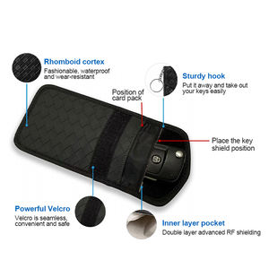 Étui bloqueur de signal de clé de <span class=keywords><strong>voiture</strong></span> étui de protection de signal étui de protection <span class=keywords><strong>pour</strong></span> anneau de clés de <span class=keywords><strong>voiture</strong></span> sac de <span class=keywords><strong>blocage</strong></span> <span class=keywords><strong>RFID</strong></span> sans clé - Product Image 4